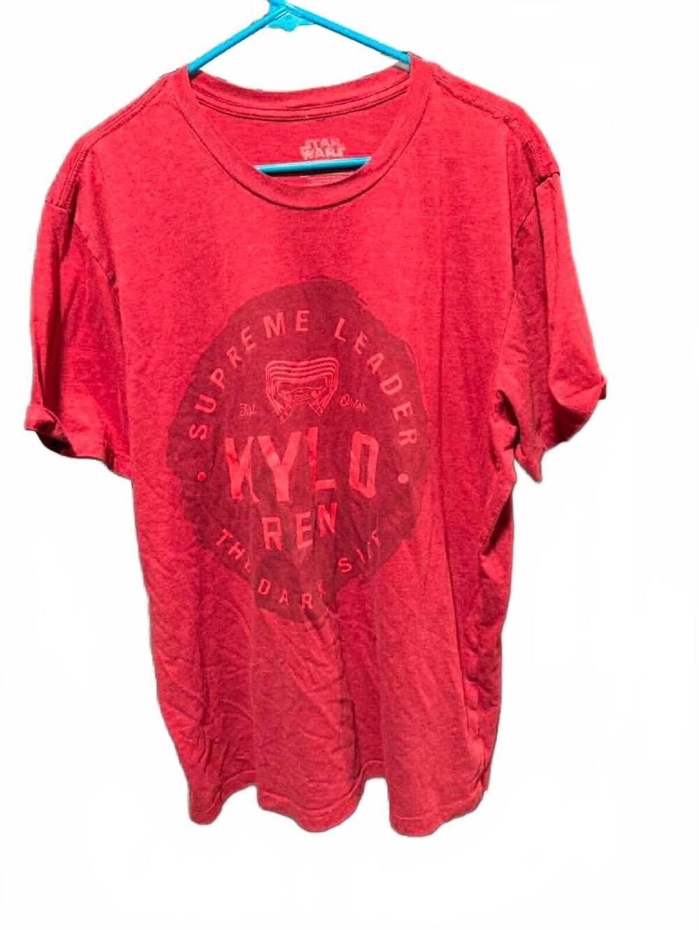 Star Wars Kylo Ren Supreme Leader Red Graphic T-Shirt Size XXL